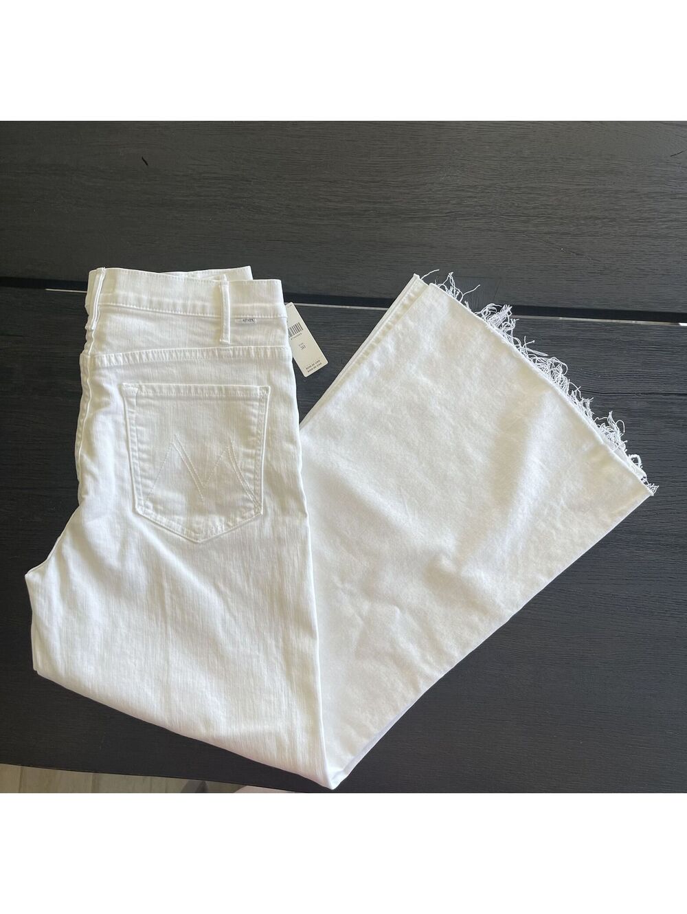 MOTHER Jeans-Hustler Roller Ankle Fray: Fairest Of Them All - Size 28- NWT